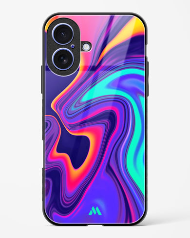 Colourful Swirls Glass Case Phone Cover (Apple)