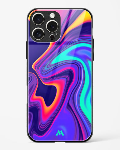 Colourful Swirls Glass Case Phone Cover (Apple)