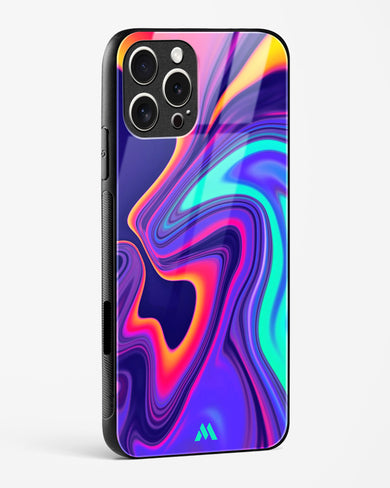 Colourful Swirls Glass Case Phone Cover (Apple)