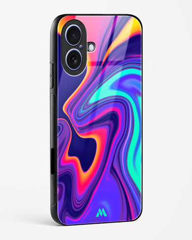 Colourful Swirls Glass Case Phone Cover (Apple)