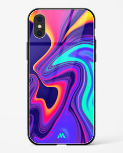 Colourful Swirls Glass Case Phone Cover (Apple)