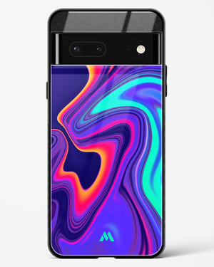 Colourful Swirls Glass Case Phone Cover-(Google)