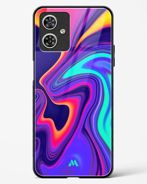 Colourful Swirls Glass Case Phone Cover (Motorola)