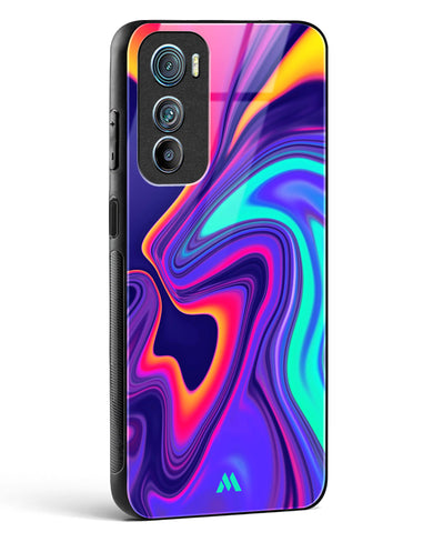 Colourful Swirls Glass Case Phone Cover-(Motorola)