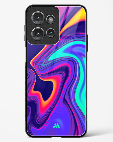 Colourful Swirls Glass Case Phone Cover (Motorola)