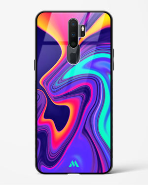 Colourful Swirls Glass Case Phone Cover-(Oppo)