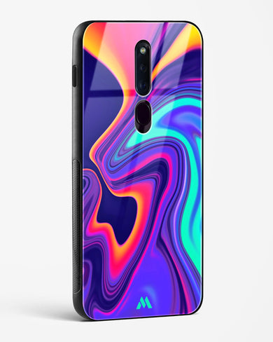 Colourful Swirls Glass Case Phone Cover (Oppo)