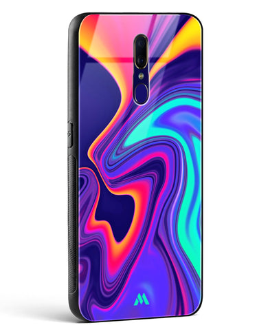Colourful Swirls Glass Case Phone Cover (Oppo)