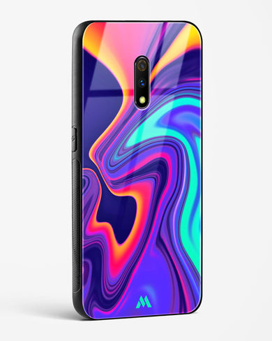 Colourful Swirls Glass Case Phone Cover (Oppo)