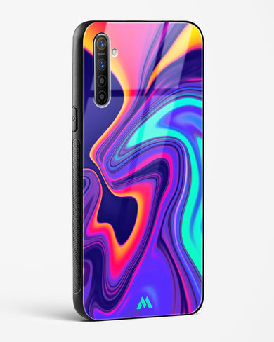 Colourful Swirls Glass Case Phone Cover (Oppo)