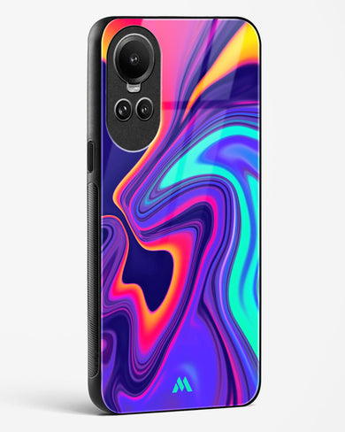 Colourful Swirls Glass Case Phone Cover (Oppo)