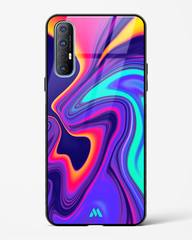 Colourful Swirls Glass Case Phone Cover (Oppo)