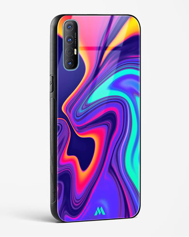 Colourful Swirls Glass Case Phone Cover (Oppo)