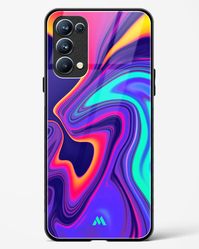 Colourful Swirls Glass Case Phone Cover (Oppo)