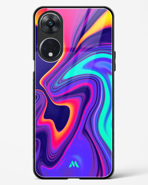 Colourful Swirls Glass Case Phone Cover (Oppo)