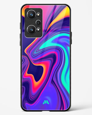 Colourful Swirls Glass Case Phone Cover-(Realme)