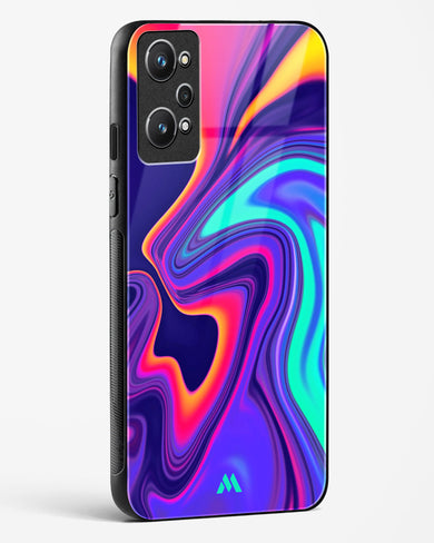 Colourful Swirls Glass Case Phone Cover (Realme)