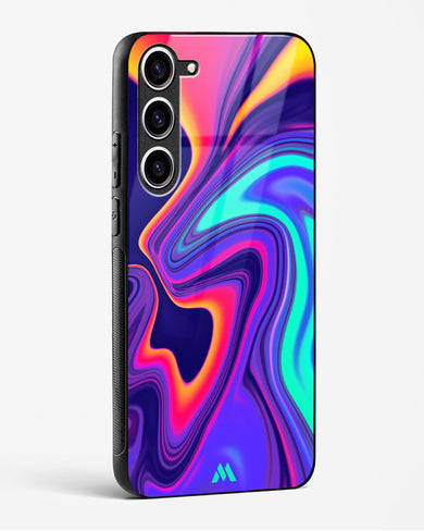 Colourful Swirls Glass Case Phone Cover (Samsung)