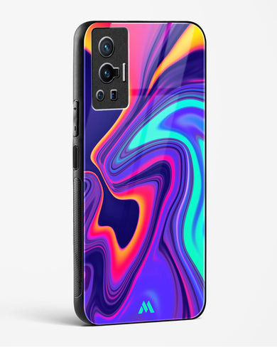 Colourful Swirls Glass Case Phone Cover (Vivo)