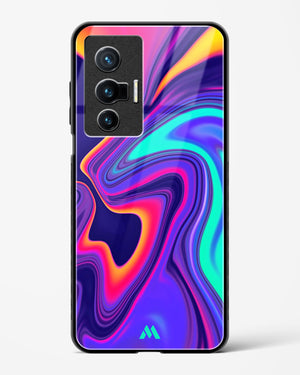 Colourful Swirls Glass Case Phone Cover-(Vivo)