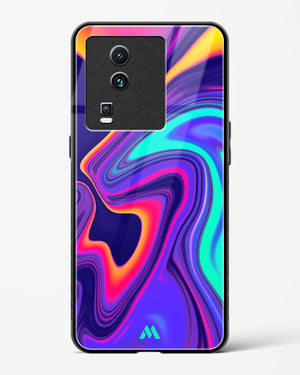Colourful Swirls Glass Case Phone Cover-(Vivo)