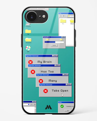 Too Many Open Tabs Glass Case Phone Cover (Apple)