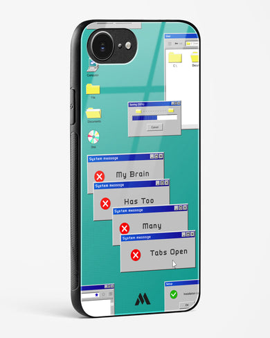 Too Many Open Tabs Glass Case Phone Cover (Apple)