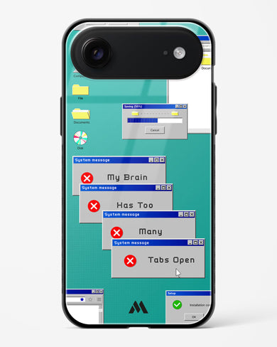 Too Many Open Tabs Glass Case Phone Cover (Apple)