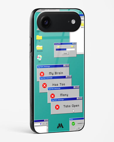 Too Many Open Tabs Glass Case Phone Cover (Apple)