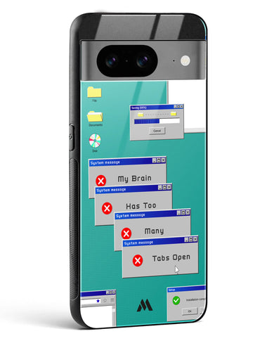 Too Many Open Tabs Glass Case Phone Cover (Google)