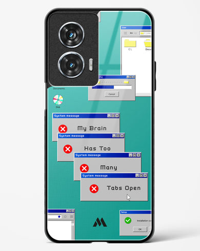 Too Many Open Tabs Glass Case Phone Cover (Motorola)