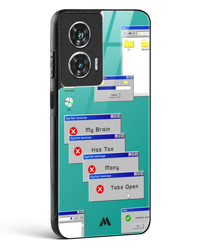 Too Many Open Tabs Glass Case Phone Cover (Motorola)