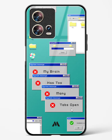 Too Many Open Tabs Glass Case Phone Cover-(Motorola)