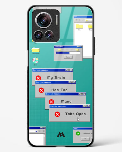 Too Many Open Tabs Glass Case Phone Cover-(Motorola)