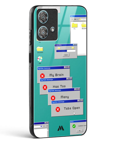 Too Many Open Tabs Glass Case Phone Cover (Motorola)