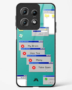 Too Many Open Tabs Glass Case Phone Cover (Motorola)