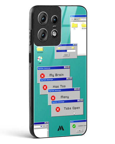 Too Many Open Tabs Glass Case Phone Cover (Motorola)