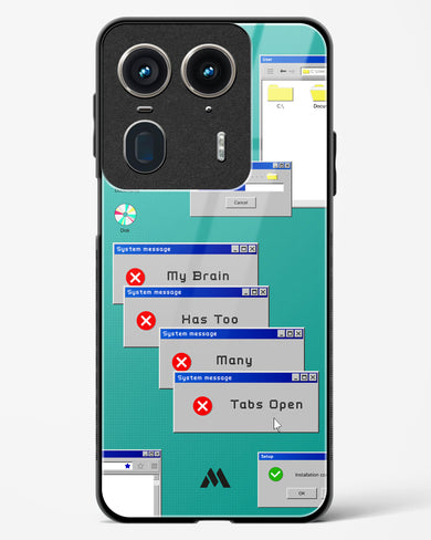Too Many Open Tabs Glass Case Phone Cover (Motorola)