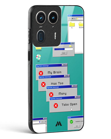 Too Many Open Tabs Glass Case Phone Cover (Motorola)