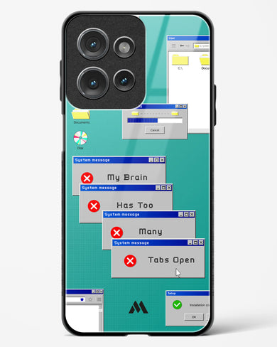 Too Many Open Tabs Glass Case Phone Cover (Motorola)