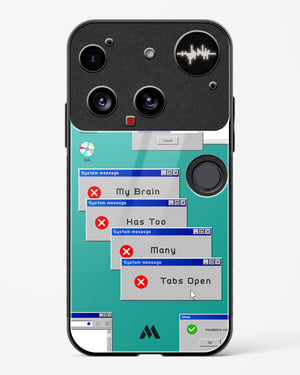 Too Many Open Tabs Glass Case Phone Cover (Nothing)