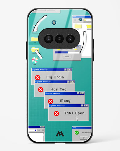 Too Many Open Tabs Glass Case Phone Cover (Nothing)