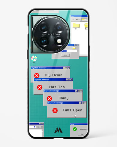 Too Many Open Tabs Glass Case Phone Cover (OnePlus)