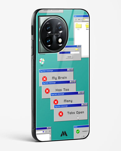Too Many Open Tabs Glass Case Phone Cover (OnePlus)