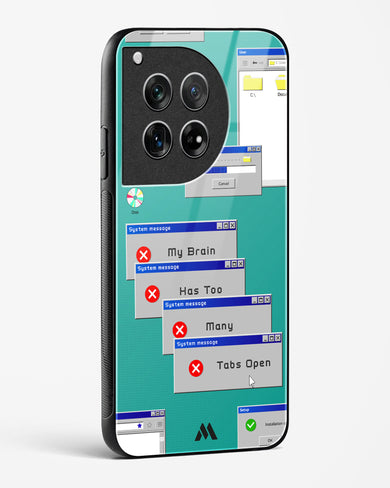 Too Many Open Tabs Glass Case Phone Cover (OnePlus)
