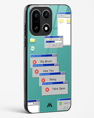 Too Many Open Tabs Glass Case Phone Cover (OnePlus)