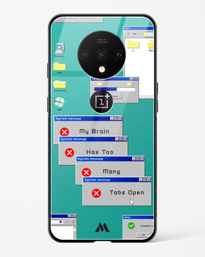Too Many Open Tabs Glass Case Phone Cover (OnePlus)