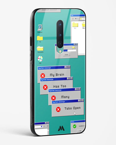 Too Many Open Tabs Glass Case Phone Cover (OnePlus)