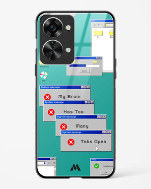 Too Many Open Tabs Glass Case Phone Cover (OnePlus)