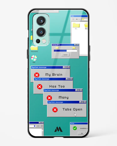 Too Many Open Tabs Glass Case Phone Cover (OnePlus)